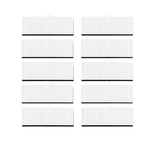 Ersatzteil kompatibel mit Ultenic T10 Selbstentleerender Roboterstaubsauger Ersatzteile Hauptbürste Seitenbürste Hepa-Filter Wischlappen Staubbeutel(10 Filters) von Tbrov