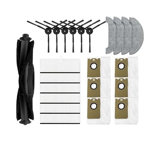 Ersatzteil kompatibel mit Ultenic T10 Selbstentleerender Roboterstaubsauger Ersatzteile Hauptbürste Seitenbürste Hepa-Filter Wischlappen Staubbeutel(Set B) von Tbrov