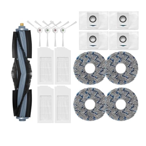 Kompatibel Kompatibel Mit Ecovacs X1 OMNI / T10 PLUS / T10 TURBO / T10 OMNI Ersatzteile Zubehör Verbrauchen Hepa-Filter Wichtigsten Pinsel Mopp Wischen(Set N) von Tbrov
