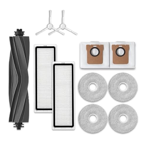 Kompatibel mit Dreame L10s Ultra /S10 Pro Zubehör Mijia Omni 1S B101CN Roboter X10+ Roboterstaubsauger Hauptseitenbürste Filter Moppteile Verbrauchsmaterial(Army Green) von Tbrov