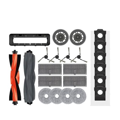 Kompatibel mit Dreame X40 Ultra X40 Pro S30 Pro Ultra Roboterstaubsauger Ersatzteile Hauptseitenbürsten Wischtücher HEPA-Filter Staubbeutel Zubehör(23pcs) von Tbrov