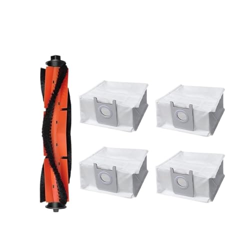 Kompatibel mit Roidmi Eve Plus SDJ01RM Roboterstaubsauger-Ersatzteilzubehör, Hauptseitenbürste, Hepa-Filter, Wischlappen, Staubbeutel(Lavender) von Tbrov