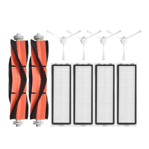 Tbrov Kompatibel mit Xiaomi Mijia 1C 1T Mi Roboter-Staubsauger Dreame F9 Hepa-Filter Hauptseitenbürste Mopptuch Roboter-Staubsauger-Zubehör(Chocolate) von Tbrov