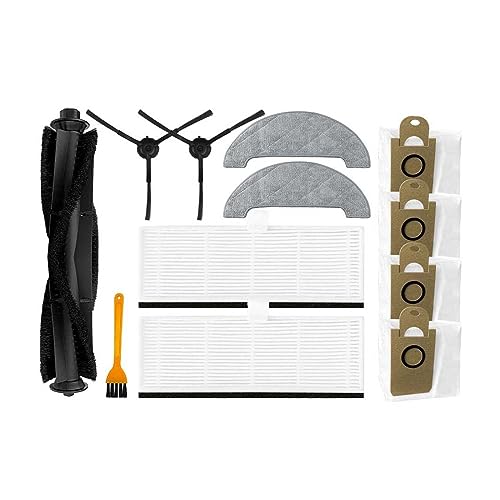 Tbrov Zubehör Kompatibel Mit IMILAB V1 Roboter-staubsauger Ersatzteile Hauptbürste Seitenbürste Hepa-Filter Mopp-Pad Staubbeutel Ersatz(Set G) von Tbrov