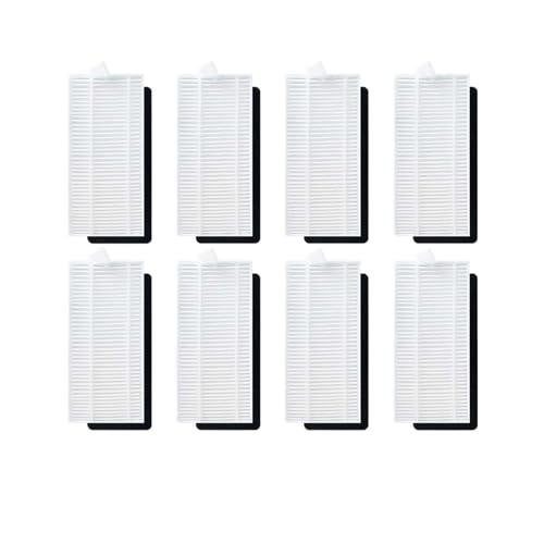 Tbrov Zubehör Kompatibel Mit LIECTROUX M200 Roboter Staubsauger Ersatz Ersatzteile Haupt Seite Pinsel Hepa-Filter Wisch Pad Staub Beutel(8 Hepa Filter) von Tbrov