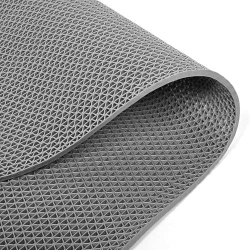 Tcatec Drainage Bodenmatte PVC Mesh Drainagematte, 90x200cm Badezimmer rutschfest Duschmatte, 6mm Dicke Kommerzielle Küchenmatten, Dichte Erhöhen Grau Saunaläufer für Nassbereich Schwimmbad Waschraum Tcatec Drainage Bodenmatte PVC Mesh Drainagematte, 90x200cm Badezimmer rutschfest Duschmatte, 6mm Dicke Kommerzielle Küchenmatten, Dichte Erhöhen Grau Saunaläufer für Nassbereich Schwimmbad Waschraum von Tcatec