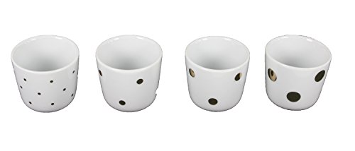 4 Eierbecher mit hochwertigem Echtgold Dekor aus Qualitätsporzellan 4 Eierbecher mit hochwertigem Echtgold Dekor aus Qualitätsporzellan von Tchibo