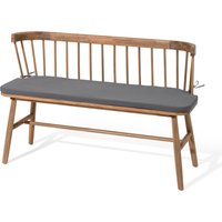 Tchibo - Bank mit Sitzpolster - 123x50,5x81,5cm - grau - Akazienholz / Polyester / Polyurethan von Tchibo