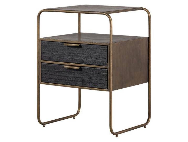 BePureHome Nachttisch »Polite« - 45x38x62cm - schwarz - Metall / Messing / Holz BePureHome Nachttisch »Polite« - 45x38x62cm - schwarz - Metall / Messing / Holz von Tchibo
