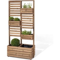 Tchibo - Beidseitig bepflanzbarer Sichtschutz »Tinus« - 90x44x190cm - schwarz - Holz / Stahl / Polyethylen Tchibo - Beidseitig bepflanzbarer Sichtschutz »Tinus« - 90x44x190cm - schwarz - Holz / Stahl / Polyethylen von Tchibo