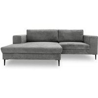 DOMO collection Ecksofa »Modica« aus Cord, links, grau von Tchibo