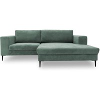 DOMO collection Ecksofa »Modica« aus Cord, rechts, türkis von Tchibo