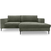 DOMO collection Ecksofa »Modica« mit Longchair rechts, dunkelgrün von Tchibo