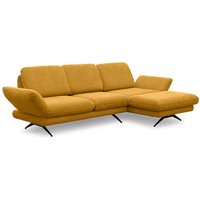 DOMO collection Ecksofa »Saletto« mit Drehsitz, rechts, Kurkuma von Tchibo