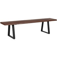 Eglo Bank akazie dunkel - 180x40x46cm - dunkelbraun - Akazienholz / Metall von EGLO
