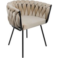 Eglo Stuhl »Manambolosy« - 63x54x106cm - schwarz - Polyester / Schaumstoff / Metall von EGLO