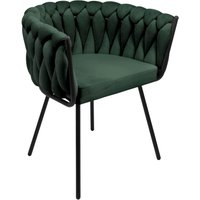 Eglo Stuhl »Manambolosy« - 63x54x106cm - schwarz - Polyester / Schaumstoff / Metall von EGLO