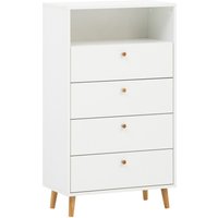 Tchibo - Kommode »Bjarne« - 60x33x104,5cm - braun - Holz / Eichenholz / Metall von Tchibo