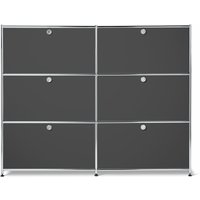 Tchibo - Kommode Metall »Cn3« mit 6 Klappenfächern - 152x40x120,5cm - chrom - Stahl / Aluminium / Kunststoff von Tchibo