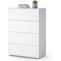 Tchibo - Kommode mit Schubladen - 80x40,5x112cm - weiß - Holz / Kunststoff von Tchibo