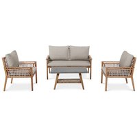 Lounge-Set mit Textilgeflecht von Tchibo