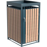 Tchibo - Mülltonnenbox mit Blumenkasten - 68x84x124cm - anthrazit - Stahl von Tchibo