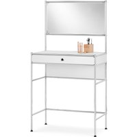 Tchibo - Schminktisch Metall »Cn3« mit großer Spiegelfläche und Schublade - 77x40x146,5cm - chrom - Stahl / Glas / Aluminium von Tchibo