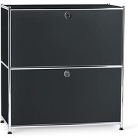 Sideboard Metall »CN3«, niedrig mit Klappenfächern, schwarz von Tchibo