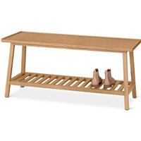Tchibo - Sitzbank mit Ablage - 110x40x50,5cm - braun - Eichenholz / Holz / Filz von Tchibo