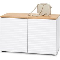 Tchibo - Sitzbank mit Stauraum - 71,5x38x46cm - weiß - Holz von Tchibo