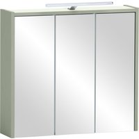 Tchibo - Spiegelschrank »Mono« - 65x16x62,5cm - grün - Holz / Metall / Glas von Tchibo