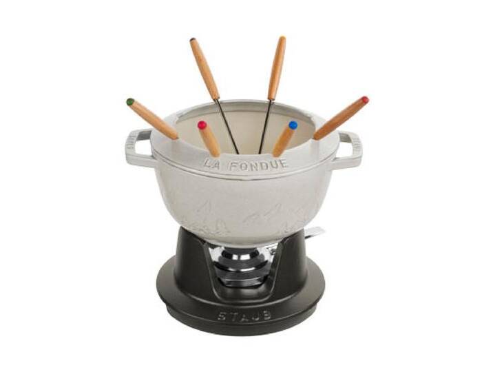 Staub Fondue-Set - silber von Tchibo