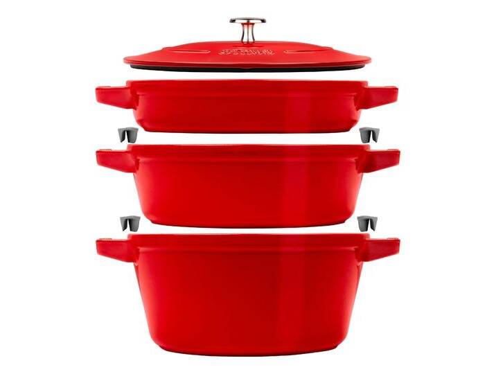 Staub Kochtopf-Set »La Cocotte« - silber von Tchibo