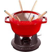 Staub Specialities Fondue Set, 20 cm, kirschrot von Tchibo