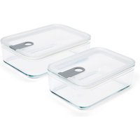 Tchibo - 2 Glas-Multifunktionsdosen mit Deckel - transparent von Tchibo