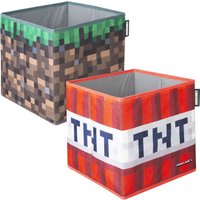 Tchibo - 2 Minecraft Aufbewahrungsboxen - mehrfarbig von Tchibo