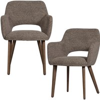 Tchibo - 2 Woood »Murat« Esszimmerstühle - 61x60x86cm - taupe - Polyester / Eichenholz Tchibo - 2 Woood »Murat« Esszimmerstühle - 61x60x86cm - taupe - Polyester / Eichenholz von Tchibo