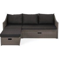 Tchibo - Auszieh-Schlafsofa »Thore« mit Stauraum - 204,5x143x84cm - anthrazit - Aluminium / Polyethylen / Polyester Tchibo - Auszieh-Schlafsofa »Thore« mit Stauraum - 204,5x143x84cm - anthrazit - Aluminium / Polyethylen / Polyester von Tchibo
