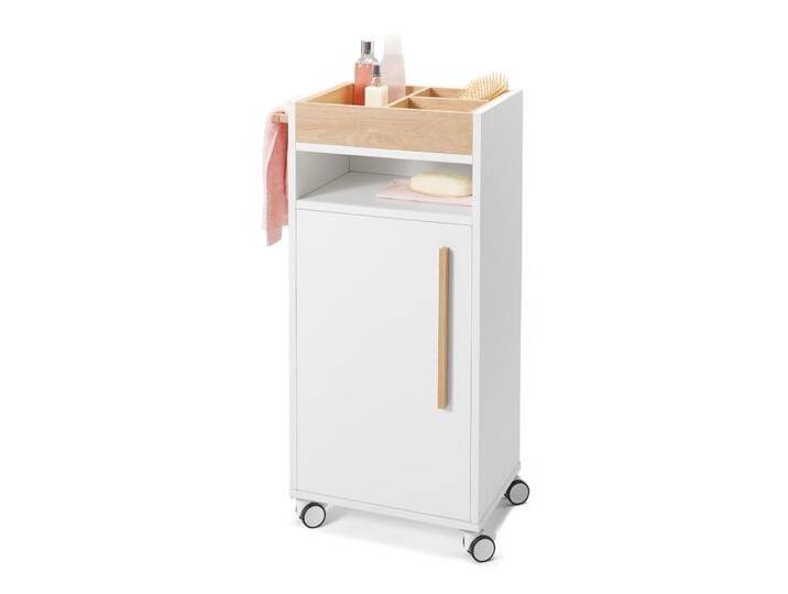 Tchibo - Bad-Beistellwagen »Eklund« - 40x30x88cm - braun - Holz / Eichenholz von Tchibo
