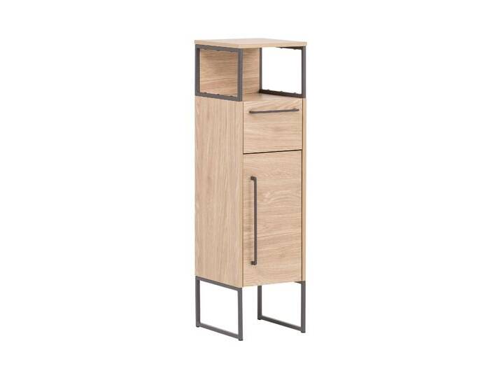 Tchibo - Bad-Unterschrank »Dumone« U 300 - 30,5x33x112,5cm - anthrazit - Holz / Stahl / Metall von Tchibo