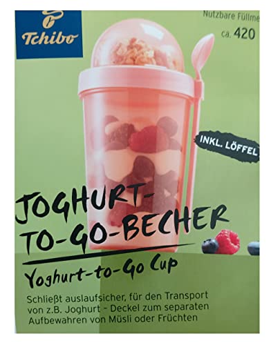 Tchibo Becher Joghurt to go Becher mit Deckel von Tchibo