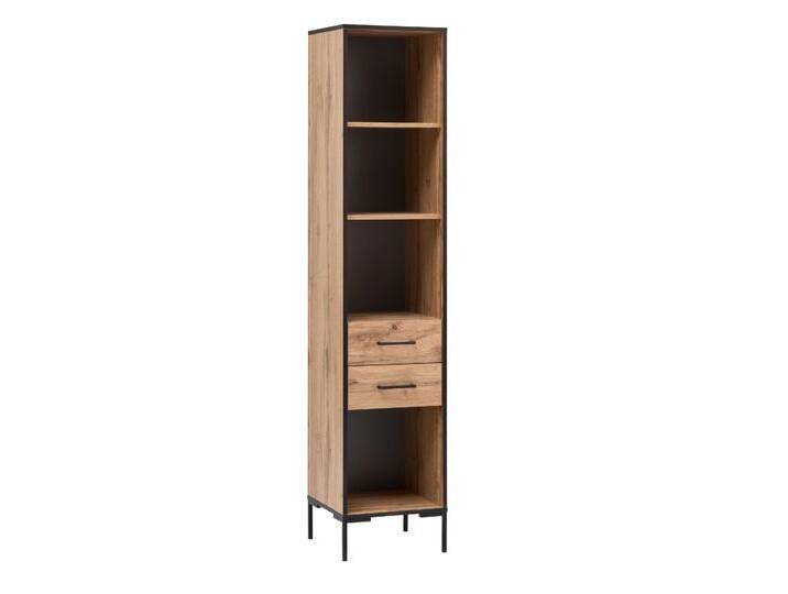 Tchibo - Bürohochschrank »2000 H 400 R« - 40x39x194cm - schwarz - Holz / Metall von Tchibo