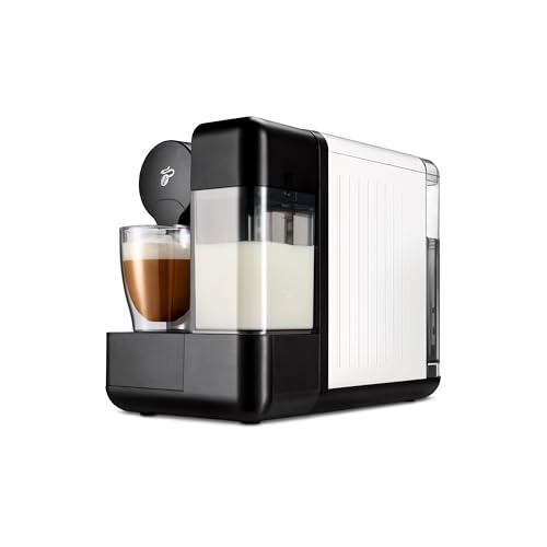 Tchibo Cafissimo „milk“ Kaffeemaschine Kapselmaschine für Caffè Crema, Espresso, Kaffee und Milchspezialitäten, Kapselmaschine mit Milchaufschäumer, auf Knopfdruck (Weiß) von Tchibo
