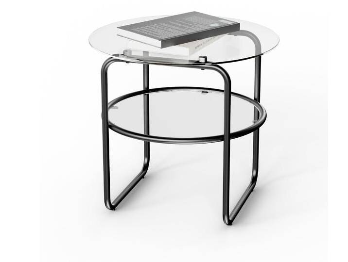 Tchibo - Couchtisch mit Glasplatte - schwarz von Tchibo