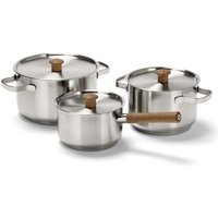 Tchibo - Edelstahl-Kochtopf-Set - silber von Tchibo