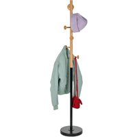 Tchibo - Garderobenständer - 30,5x30,5x173cm - schwarz - Metall / Holz von Tchibo