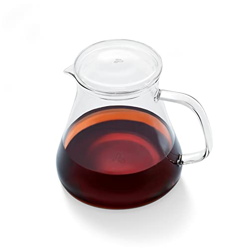 Tchibo Glaskaraffe, Borosilikatglas, Deckel, hitzebeständig, 600 ml von Tchibo