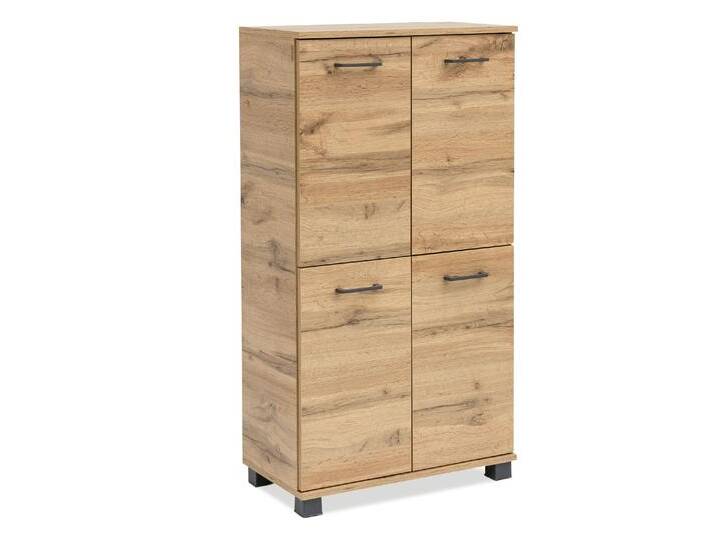 Tchibo - Highboard »HB 600 Nora« - 60x32,5x117cm - schwarz - Holz / Metall / Kunststoff von Tchibo