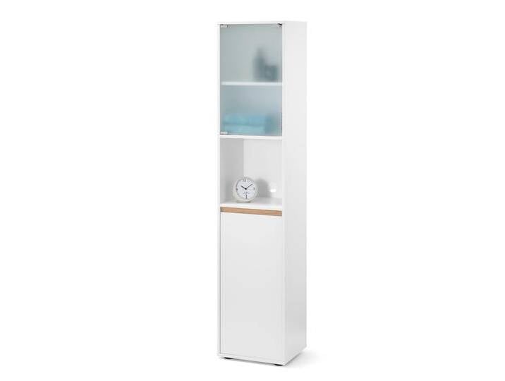 Tchibo - Hochschrank - 40x35x185cm - braun - Holz / Glas von Tchibo