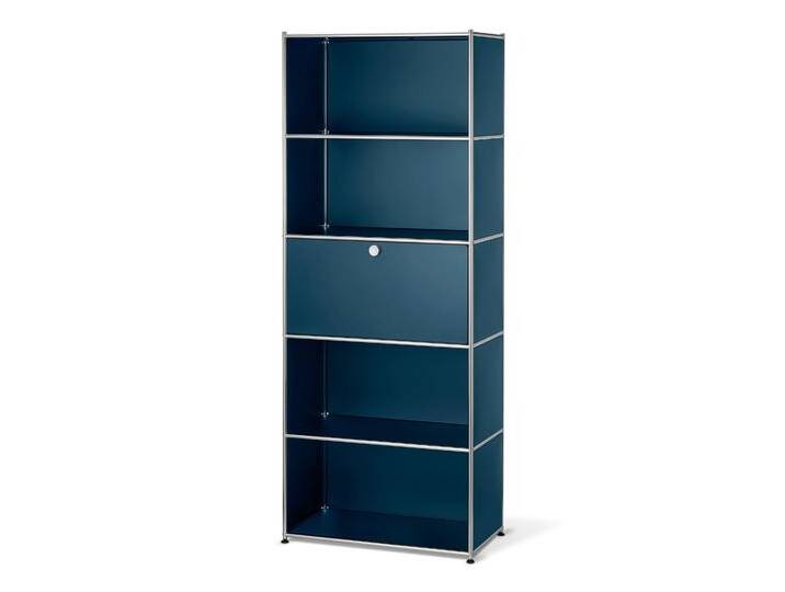 Tchibo - Hohes Regal »Cn3« mit Klappenfach - 77x40x194,5cm - chrom - Metall / Metall von Tchibo